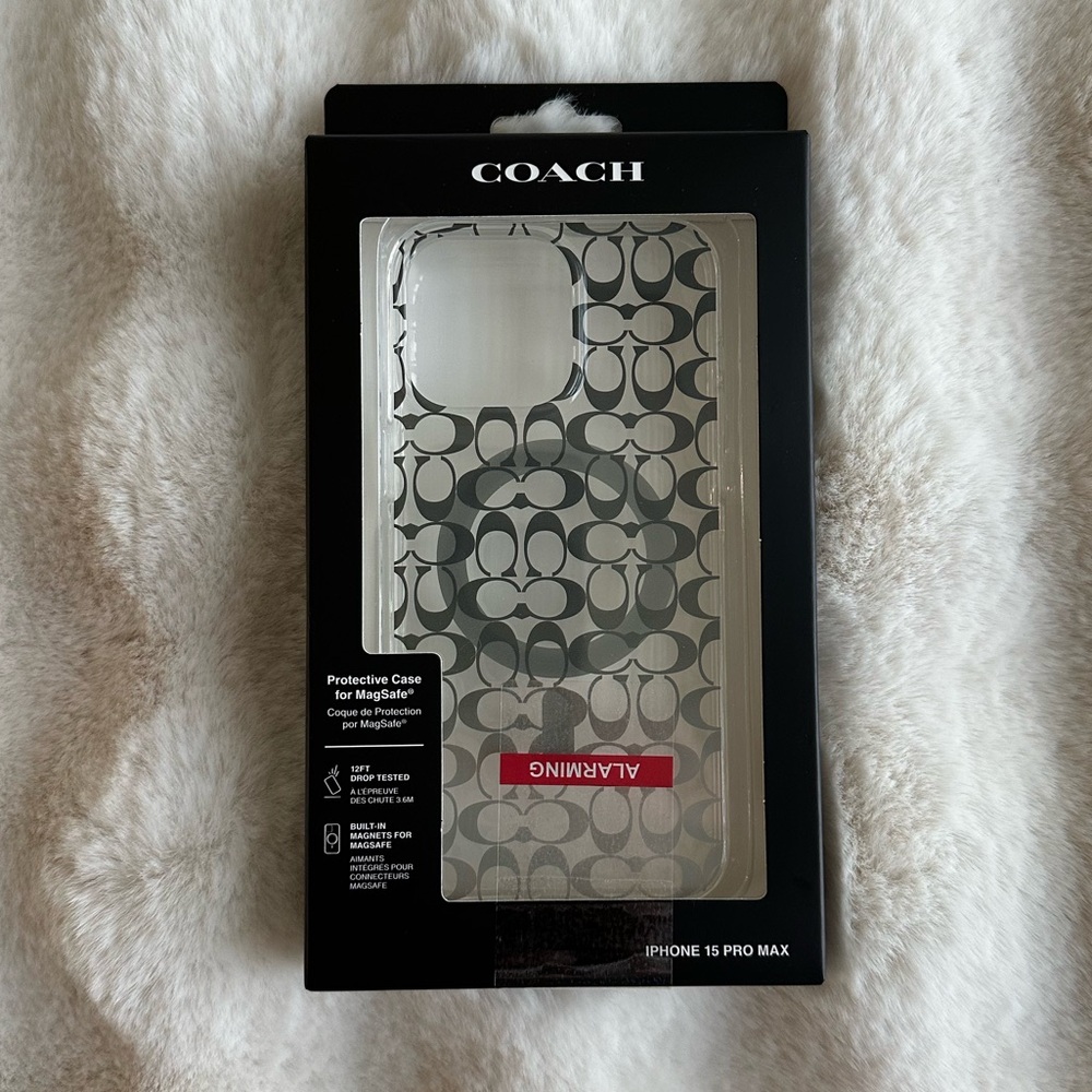 🆕 Coach | iPhone 15 Pro Max Signature Monogram Phone Case!